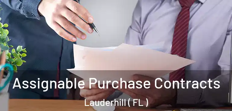  Assignable Purchase Contracts Lauderhill ( FL )