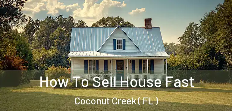  How To Sell House Fast Coconut Creek ( FL )