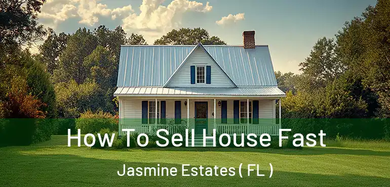  How To Sell House Fast Jasmine Estates ( FL )