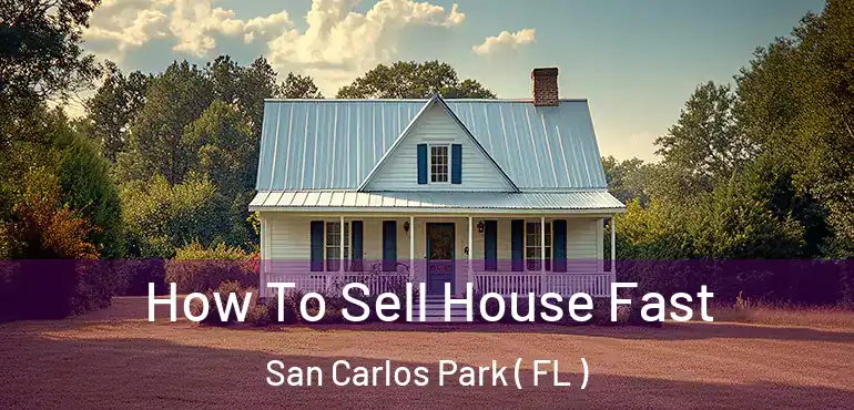  How To Sell House Fast San Carlos Park ( FL )