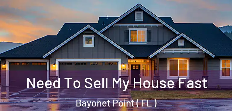  Need To Sell My House Fast Bayonet Point ( FL )