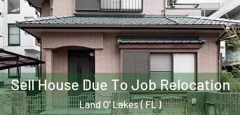  Sell House Due To Job Relocation Land O' Lakes ( FL )