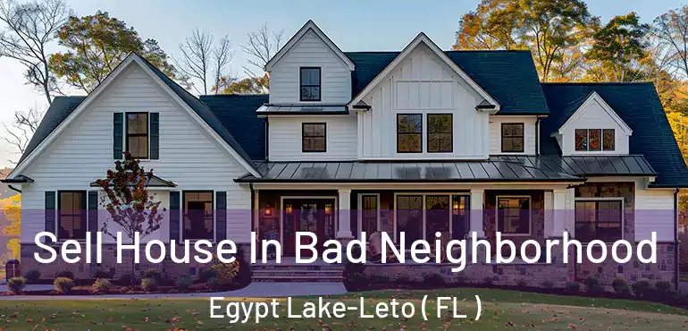  Sell House In Bad Neighborhood Egypt Lake-Leto ( FL )