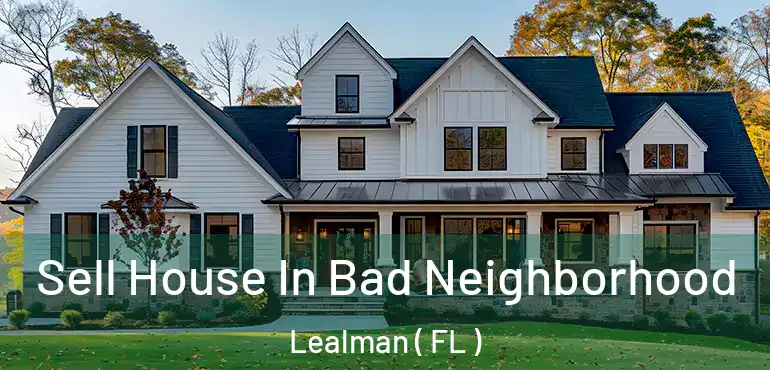  Sell House In Bad Neighborhood Lealman ( FL )