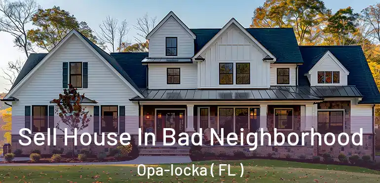  Sell House In Bad Neighborhood Opa-locka ( FL )