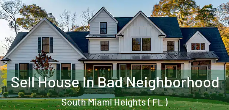  Sell House In Bad Neighborhood South Miami Heights ( FL )