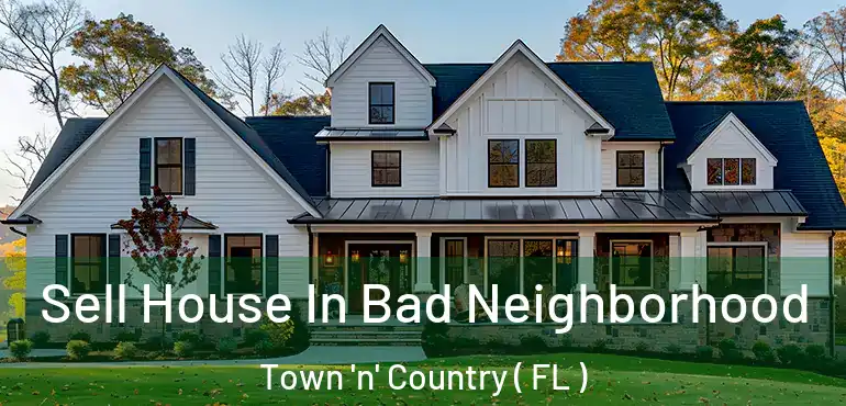  Sell House In Bad Neighborhood Town 'n' Country ( FL )