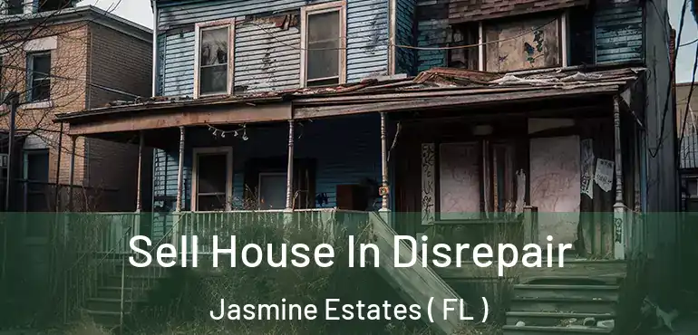  Sell House In Disrepair Jasmine Estates ( FL )