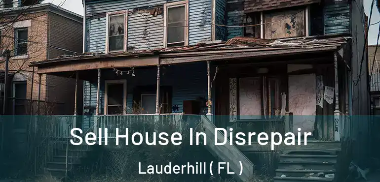  Sell House In Disrepair Lauderhill ( FL )