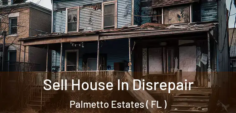  Sell House In Disrepair Palmetto Estates ( FL )