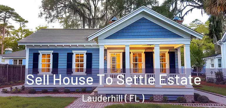  Sell House To Settle Estate Lauderhill ( FL )