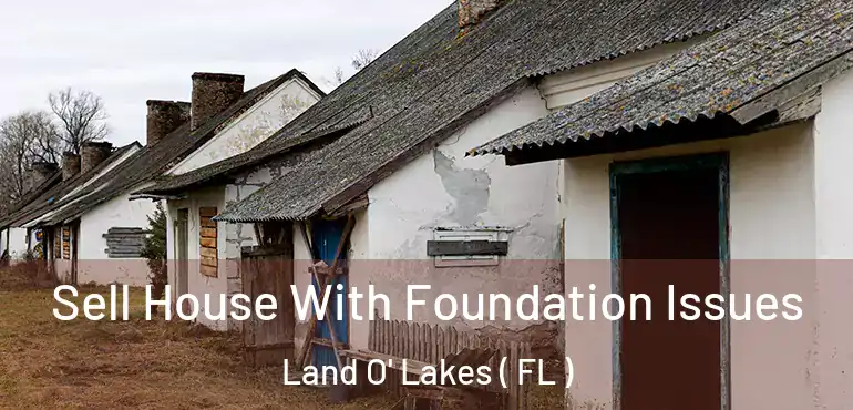  Sell House With Foundation Issues Land O' Lakes ( FL )