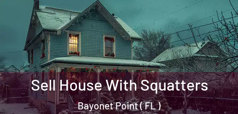 Sell House With Squatters Bayonet Point ( FL )