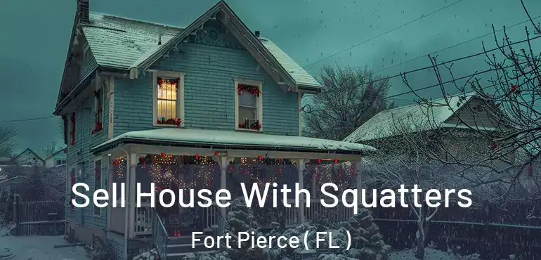  Sell House With Squatters Fort Pierce ( FL )