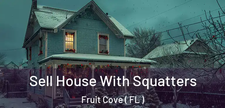  Sell House With Squatters Fruit Cove ( FL )