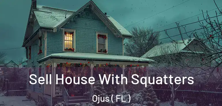  Sell House With Squatters Ojus ( FL )