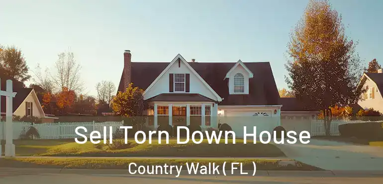  Sell Torn Down House Country Walk ( FL )