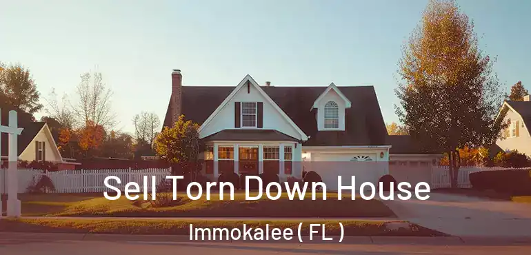  Sell Torn Down House Immokalee ( FL )