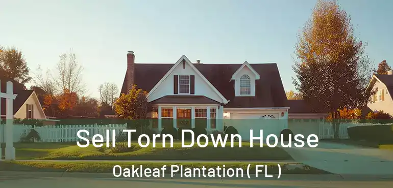  Sell Torn Down House Oakleaf Plantation ( FL )