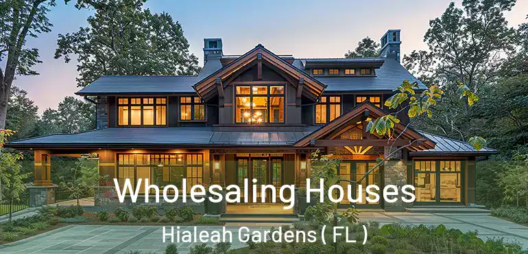  Wholesaling Houses Hialeah Gardens ( FL )