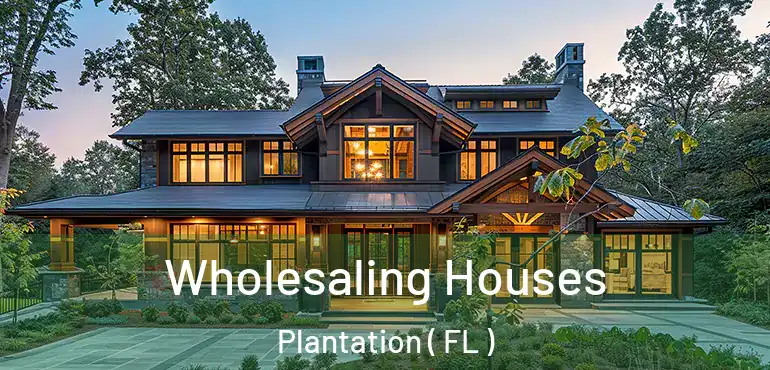  Wholesaling Houses Plantation ( FL )